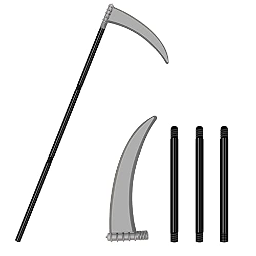 Grim Reaper Scythe, Halloween Scythe Weapon Reaper Costume Accessory Toys for Kids Party Gifts