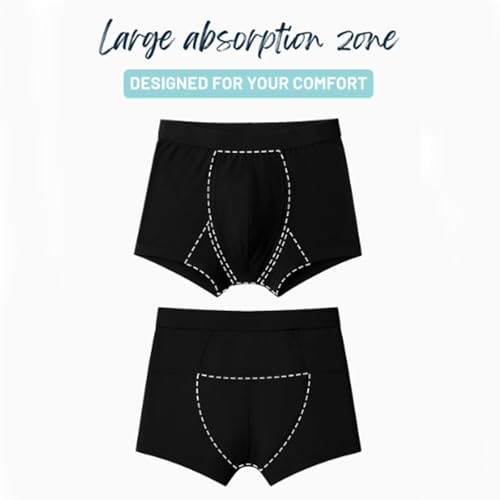 Orykas Men's Ultra-Absorbent Incontinence Boxer Briefs, Orykas Incontinence Underwear for Men over 504