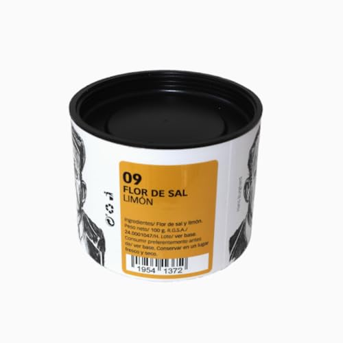 Flor de Sal Gourmet de Limón| 100% Natural, Sin Aditivos | Condimento Premium para Carnes, Pescados y Ensaladas