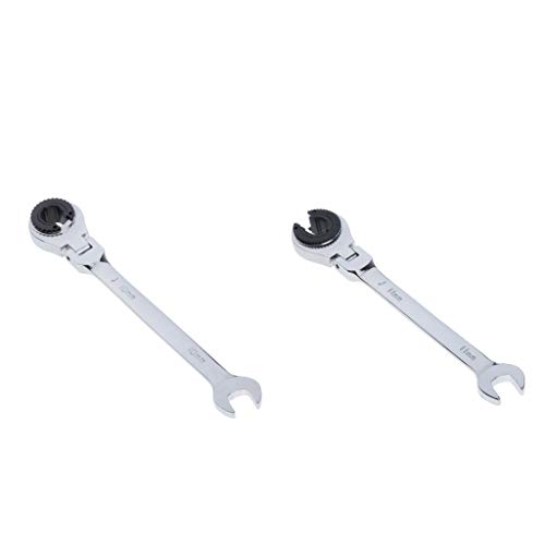 LOVIVER 2x Chaves De Chave De Catraca Para Tubos Cabeça Flexível 72