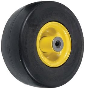 Compatible with John Deere Wheel-Smooth 9X3.5X4 Solid Yellow Part No: A-B1CO8579 AM115510