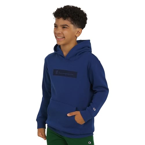 Image of Champion boys Graphic Hoodie Pullover Sweatshirt for Kids With Stylish Embellishments