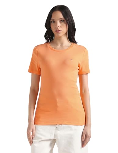 Image of Tommy Hilfiger Women's Solid Regular Fit T-Shirt