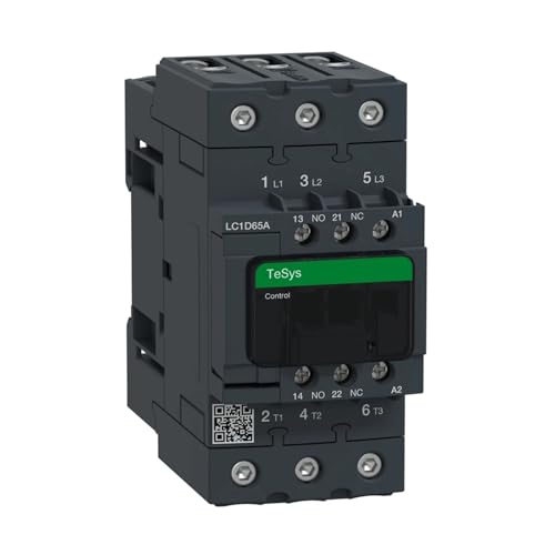 Contacteur AC noir LC1D65AE7 triphasé 65A commande 48V 3NO