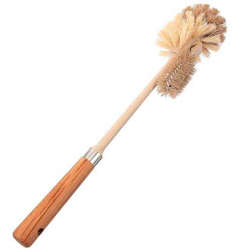 DOITOOL Cepillo de Inodoro de Mango Largo Ergonómico Cerdas Suaves para Limpieza Profunda Cepillo Estrecho para Baño y Aseo Doméstico Adecuado para Uso en Hogares y Oficinas
