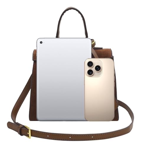 Mini sac à bandoulière en cuir synthétique Wudfun avec poignée