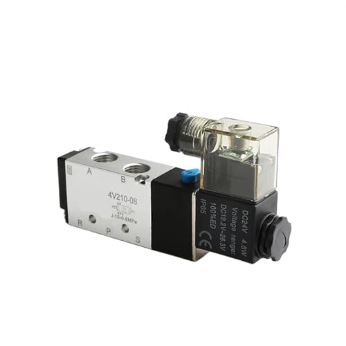 Válvula solenoide neumática 4V210-08 para control de aire AC220V 2