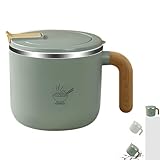 Geschenkset für Nudelschalen, Kochtopf mit robustem Stahlgriff, isolierte Thermobehälter aus rostfreiem Stahl, 1550 ml, Topf mit Deckelgriff,