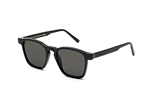 Sunglasses Retrosuperfuture 4F3 Unico Black Unisex sunglasses color Black black lens size 50 mm