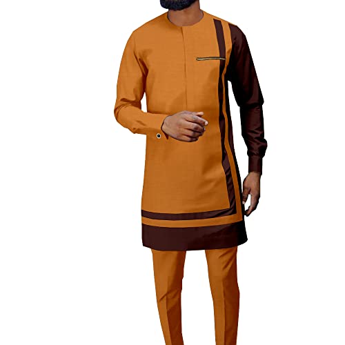 African Men Clothing Set Dashiki Coats Ankara Pants 2 Piece Set Long Sleeve Plus Size Tracksuit Outfits