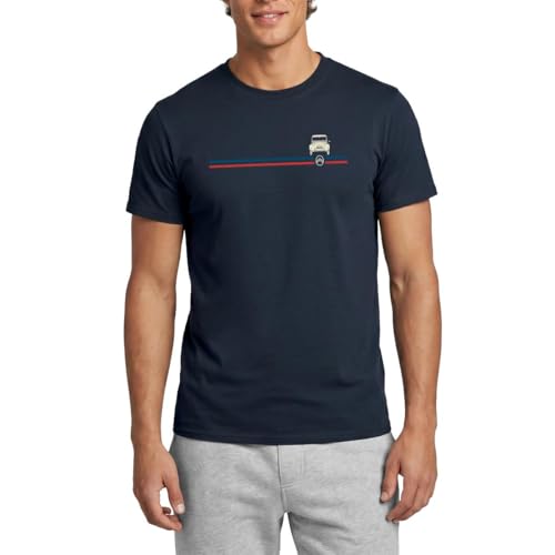 Spreadshirt Citroën Logo Stripes 2CV T Shirt Homme, XL, Marine