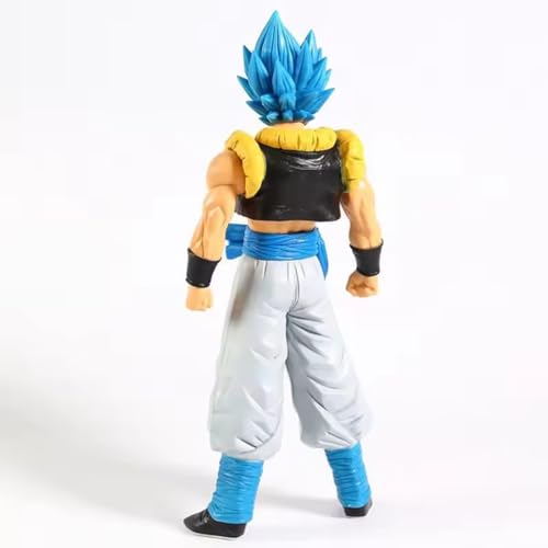 Image of Gogeta Blue Action Figure 17cm Dragon Ball Anime Collectible PVC Model with Stand, Multicolor Decorative Figurine for Home Decor Office Desk Gift for Fans Adults Anime Fans (Gogeta 16Cm)