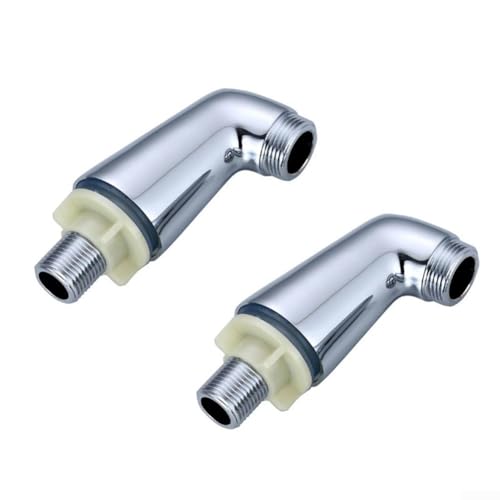 Lot de 2 pieds de robinet mitigeur chromés, adaptateur de douche pour baignoire verticale, robinet de douche à trois voies
