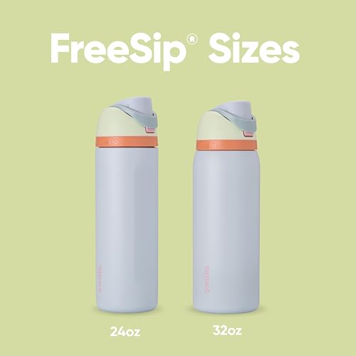 Image of Owala FreeSip Insulated Stainless Steel Water Bottle with Straw for Sports, Travel, and School BPA-Free Sports Water Bottle, 32 oz, Beach House