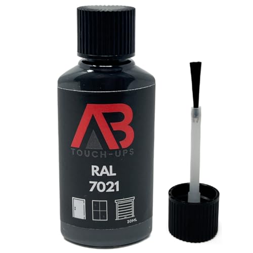 RAL 7021 Black Grey Touch Up Paint Bottle 30ml With Brush Multi Use Window Door Metal Plastic Outdoor