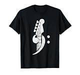 Bass Cleff - Headstock Bassist Bass Guitar Musician Music T-Shirt