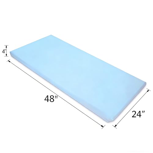 Image of American Baby Company 2 Pack 100% Cotton Percale Fitted Nap Mat Sheet with Elastic Corners 24 inch x 48 inch x 4 inch - Soft & Breathable Rest Mat Sheet or Nap Mat Cover for Daycare & Preschool, Blue