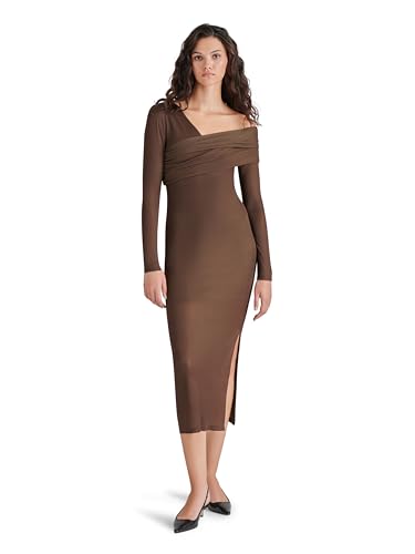 Robe de soirée décontractée Steve Madden Bevelyn en maille noire pour femme