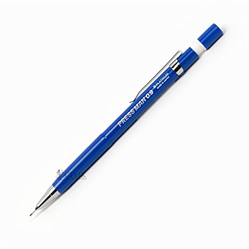 Porte-mine 0,9 mm PLATINUM Press Man bleu crayon mécanique rechargeable