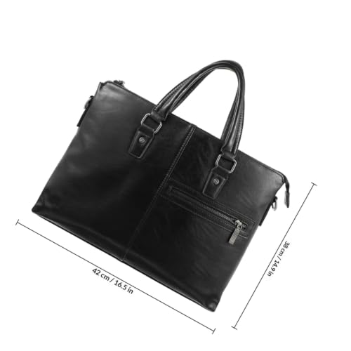 Bolso mensajero para portátil en cuero PU con acabados premium para ejecutivos exigentes 3