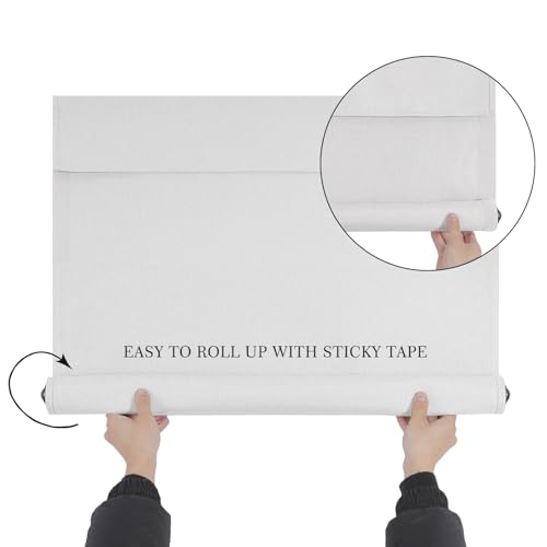 Wdfour 001 Triple Layers,Uv Protect, 100% Light Block, Multi-Use, No Noise, Easy Installed Door Curtains, Adjustable Roller Shade thumb #3