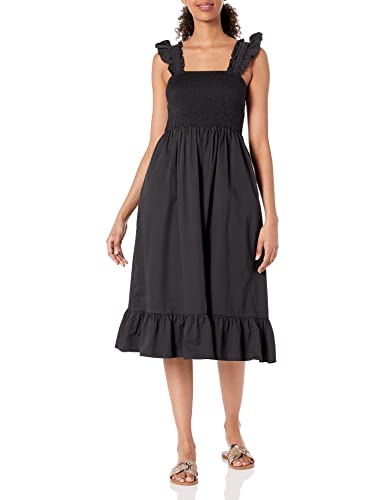 knee length dresses for ladies Printed poplin smocked midi dress – coco + jaimeson