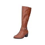 Tige Vario réglable Rieker Bottes hautes pour femme 73990, Marron 22., 43 EU