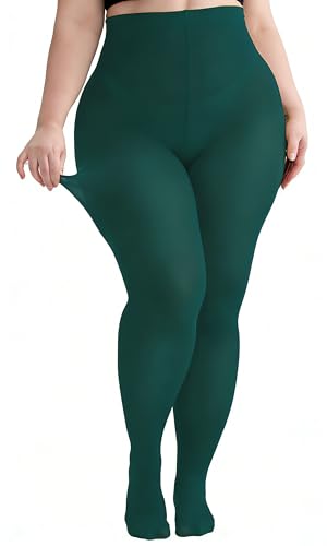 Image of Women's Plus Size Tights High Waist Sheer Semi Opaque Ultra-Soft Pantyhose XL, 2XL, 3XL, 4XL