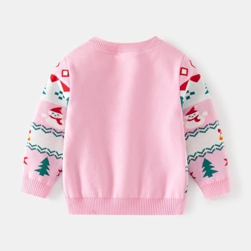 Image of Ugly Christmas Sweater for Girls Funny Xmas Knit Pullover Shirts Kids Child Holiday Jumper Tops Outfit 2-14 Years