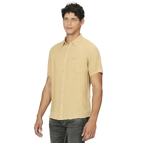 Image of Pepe Jeans Men's Cotton Regular Fit Shirt