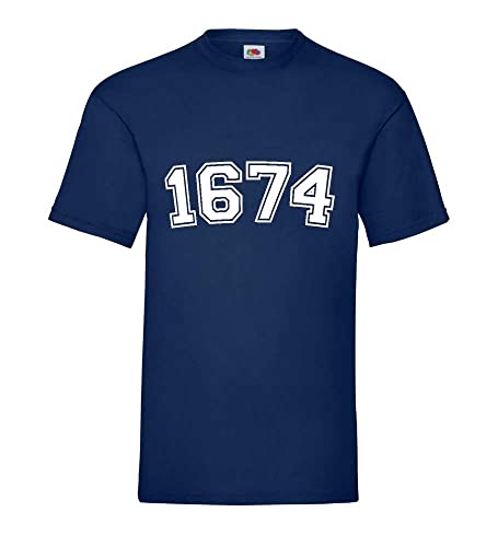 T-shirt pour homme bleu marine XXXL en coton stretch ample