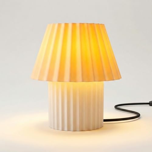 Luminária Inteligente Mush 2 RGB Wi-Fi E27 – Compatível com Alexa e Google – Abajur Plissado Moderno 18cm – 16 Milhões de Cores