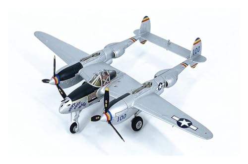 Avión P-38 de combate escala 1:72 gris en metal fundido a presión 4