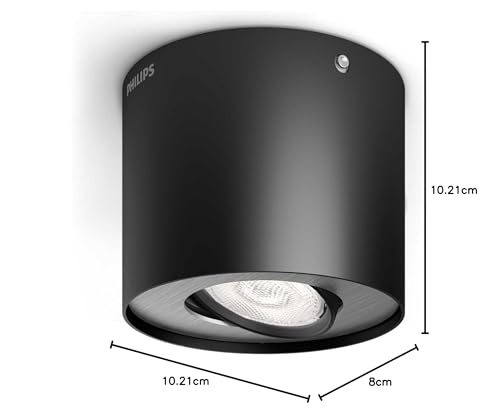 Philips Phase LED Spotlight, Dimming to 10%, 2700K, Easy to Install Ceiling Spotlights, 500lm, 6.5W, Adjustable Spot Head - Image 4