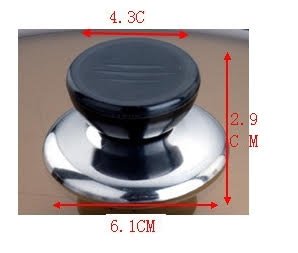 Melzon Cookware Universal Kitchen Replacement Cookware Pot Bakelite Grip Lid Cover Knob 1.6" 4 Gallery Image