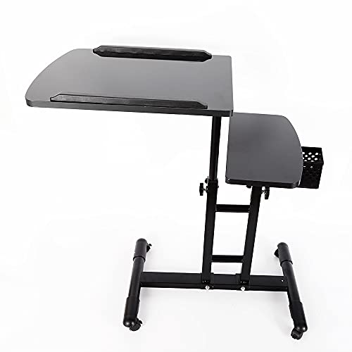 Estación de trabajo ajustable para tatuajes, mesa móvil portátil con reposabrazos, altura ajustable de 65 a 95 cm, para salón y servicios de belleza