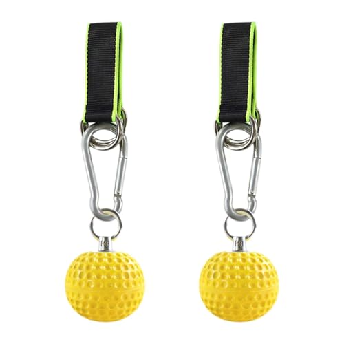 Colaxi 2Pcs Ball Hold Grip Hand Grips, Green Strap, Ball Diameter 9cm