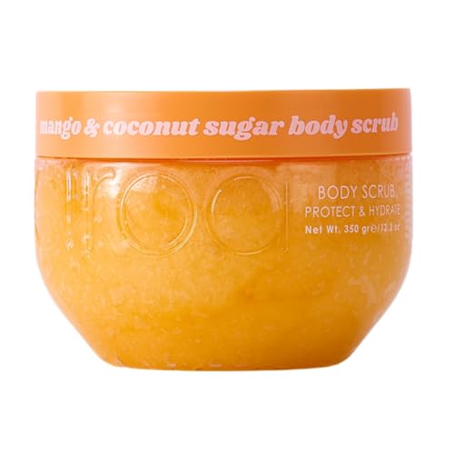 Ciroa Beauty Mango & Coconut Body Scrub 350g | With Shea Butter & Jojoba Oil | Buffs, Protects & Hydrates | Leaves Skin Soft, Smooth & Nourished | Vegan