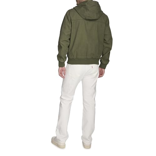 Image of Levi's Men's Workwear Cotton Canvas Hooded Bomber Jacket