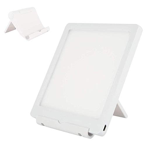 Tageslichtlampe 10000 Lux Simuliert Sonnenlicht UV-frei Lichttherapielampe mit Einstellbarer Helligkeit Farbtemperatur und Timer LED-Spektrum