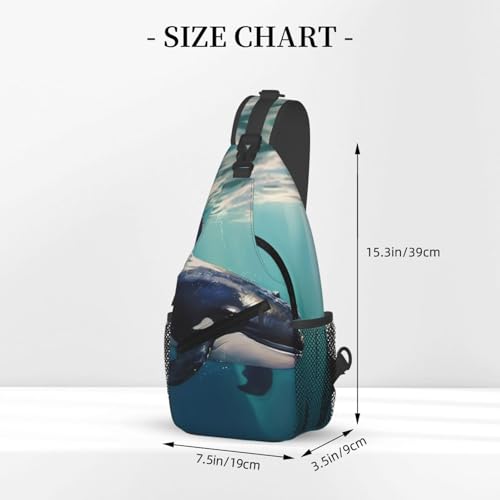 Bolso Sling para hombre y mujer tipo mochila de pecho miniatura 2
