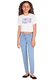 Allen Solly Girl's Slim Jeans (AGDNCSLBF55131_Light Blue