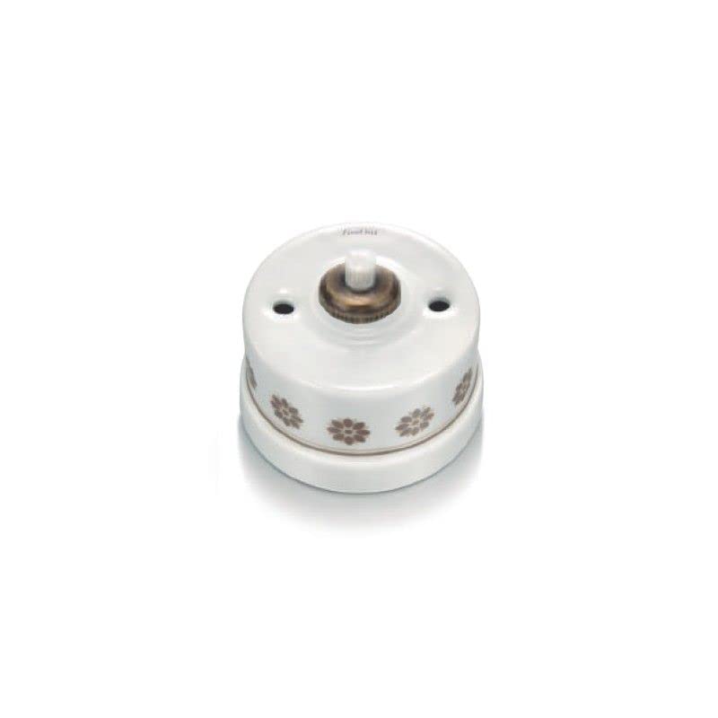 Bouton poussoir 250V 24V DC porcelaine marron interrupteur encastrable