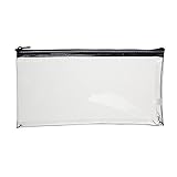 MMF Industries Zippered Cash Bag, 6 x 11 Inches, Clear (234041720R)