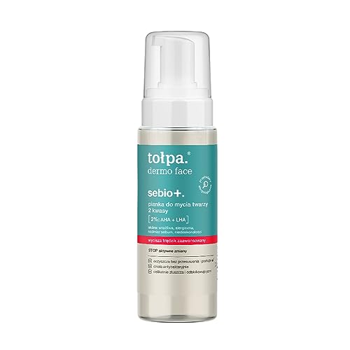 Topadermo - Schiuma detergente per viso AHA LHA, 150 ml, efficace