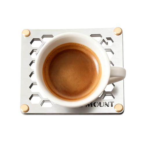 ステンレススチール製五徳 - 12x12cm 金属ポットスタンド、耐熱パンラック、強力なクッキングプレートマット、滑り止めカウンタープロテクター |折りたたみ式キッチンテーブルアクセサリー ダイニング キャンプ アウトドア用