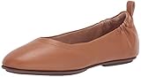 100% Rindsleder Fitflop Damen Allegro Geschlossene Ballerinas, Braun (Hazelnut 740) 36 EU