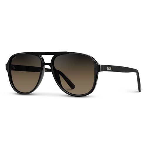 Image of WearMe Pro Chic Retro Oversized Polarized Sunglasses: Statement Aviators for Women
