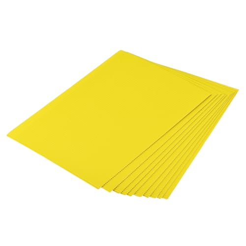 Papier ondulé jaune MECCANIXITY pour volume et relief en scrapbooking