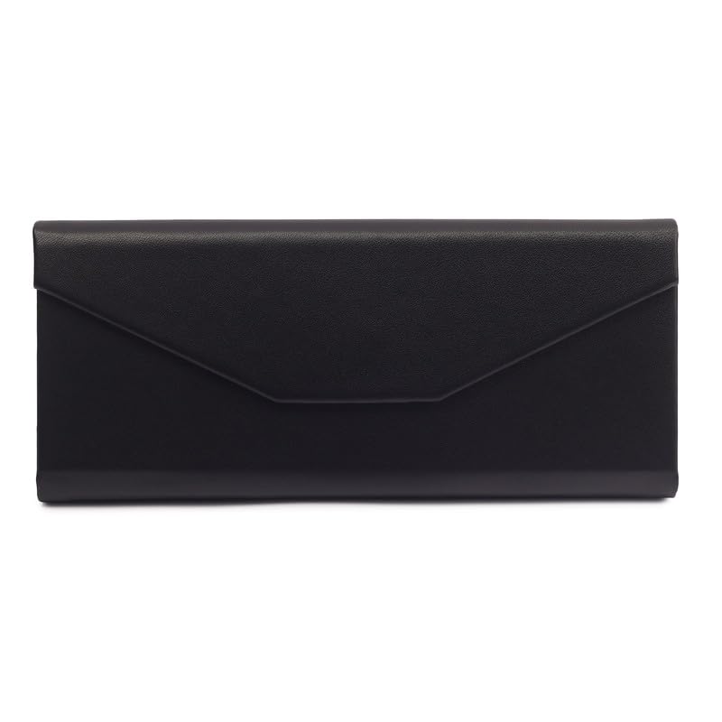 Image of VIVID Vision Unisex Adult Lightweight Eyewear Specs Case Cover | Protect Eye Glasses | Chashma Dibbi | Spectacle Box | Closure - Magnetic | Faux Leather | IC-534 | Black | cloth
